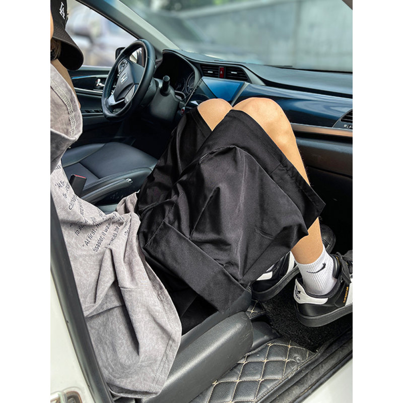 美式黑色工装短裤男款夏季