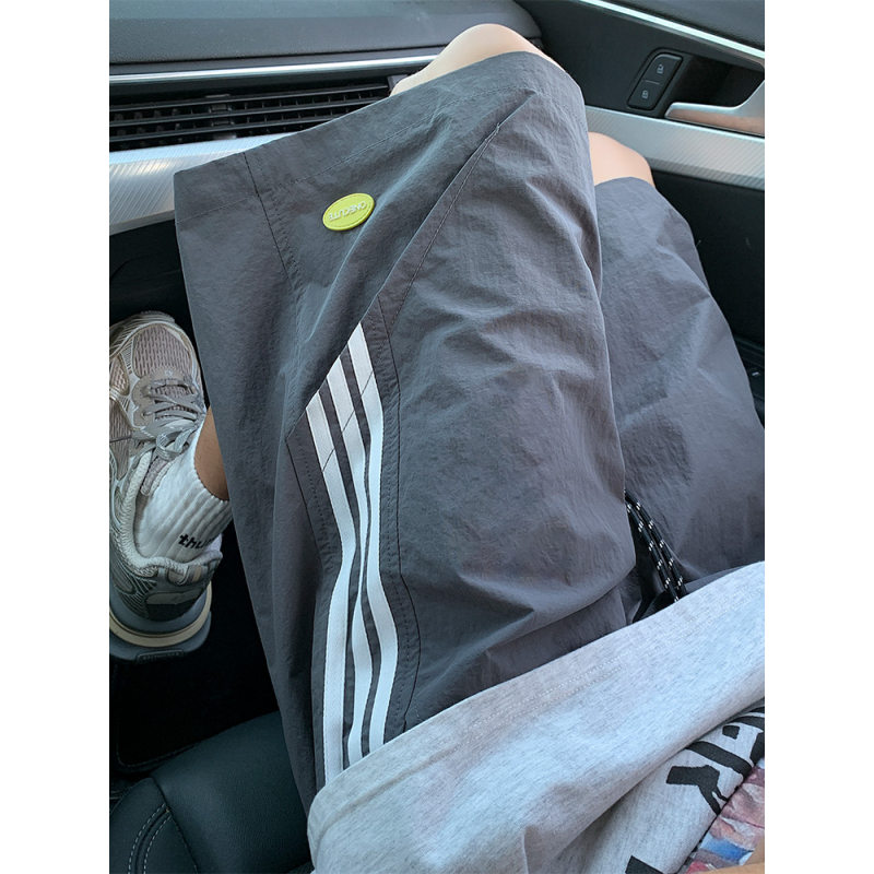 f2ocus侧边条纹工装短裤