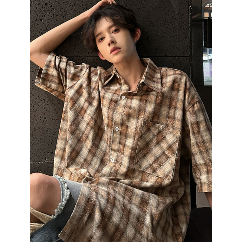 Cityboy日系复古短袖衬衣