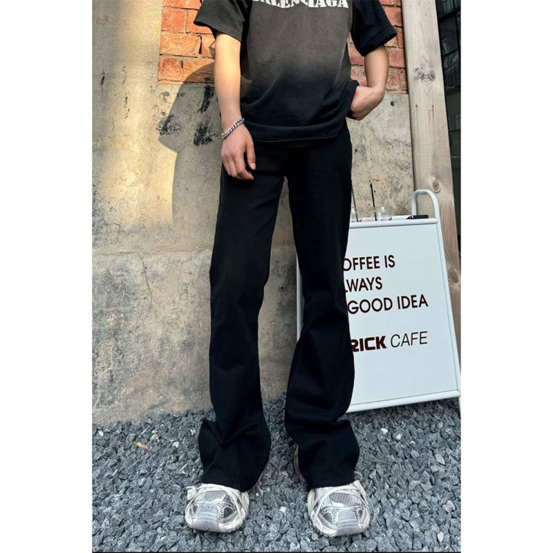 Cleanfit黑色牛仔裤男款