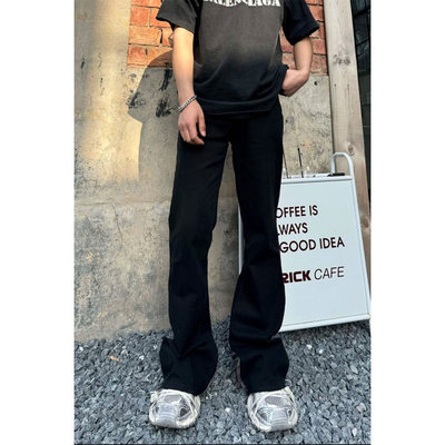 Cleanfit黑色牛仔裤男款