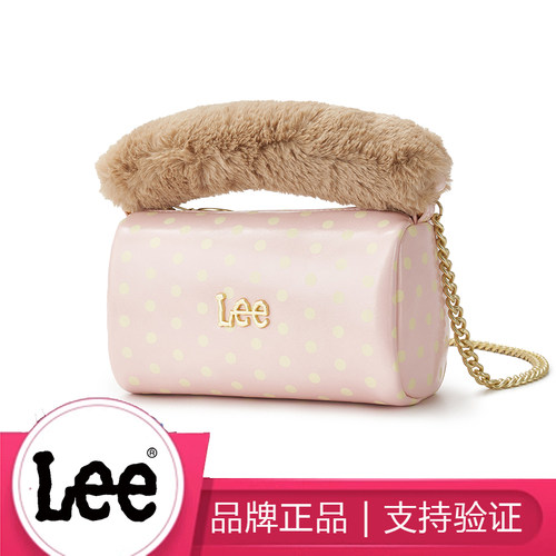 Lee女迷你波点小斜挎包单肩链条包馒头包精致少女手包化妆包