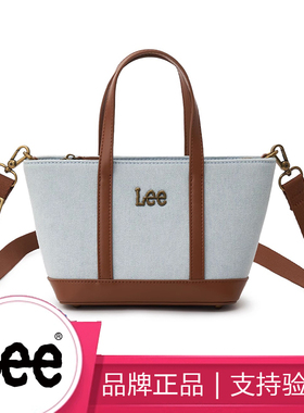 Lee牛仔帆布mini小托特包大学生上课通勤包单肩斜挎包