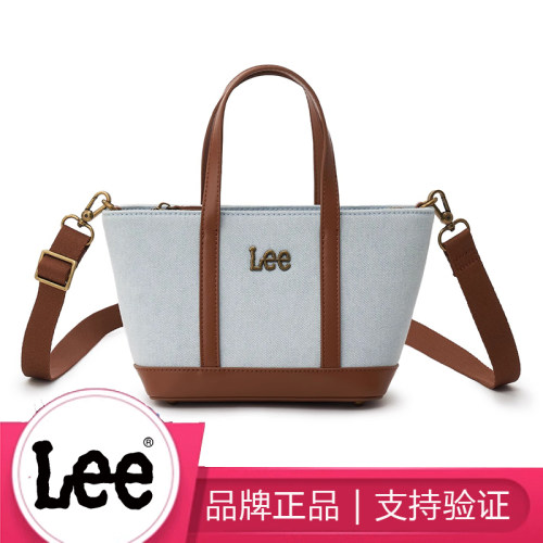 Lee牛仔帆布mini小托特包大学生上课通勤包单肩斜挎包