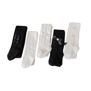 宝宝大PP打底裤婴儿纯棉春秋季女童薄款连裤袜幼儿童白色连体袜子