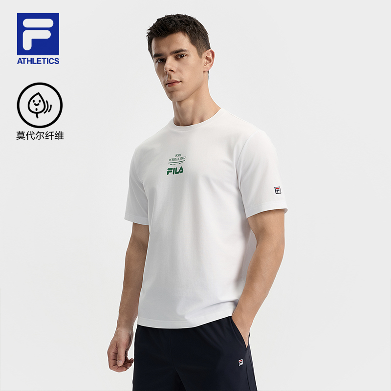 FILA斐乐男士针织短袖衫