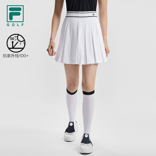 FILA斐乐高尔夫官方白色女裙