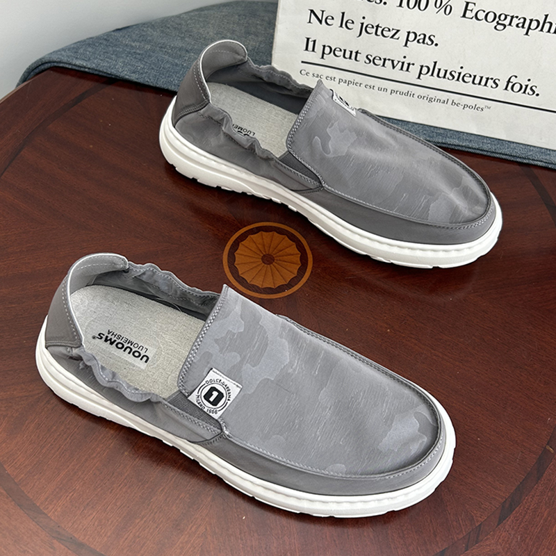 春夏厚底透气懒人鞋一脚蹬