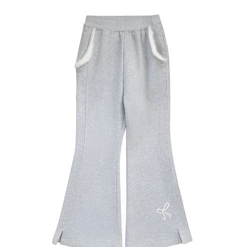 女童裤子冬季新款儿童洋气喇叭裤冬装灰色微喇裤冬季大童长裤,童装/婴儿装/亲子装,套装,淘宝优惠券,粉丝福利购,淘宝优惠卷