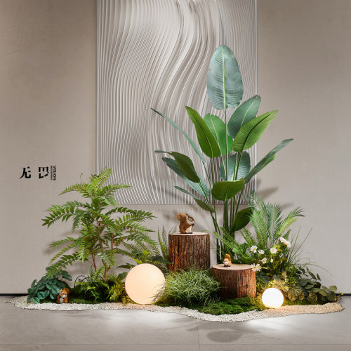 室内仿真绿植装饰造景露营风