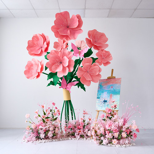 樱花仿真花网红打卡造景