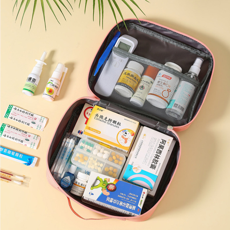 新冠防疫包小学生上学健康包便携家庭疫情应急物资药品收纳医药包