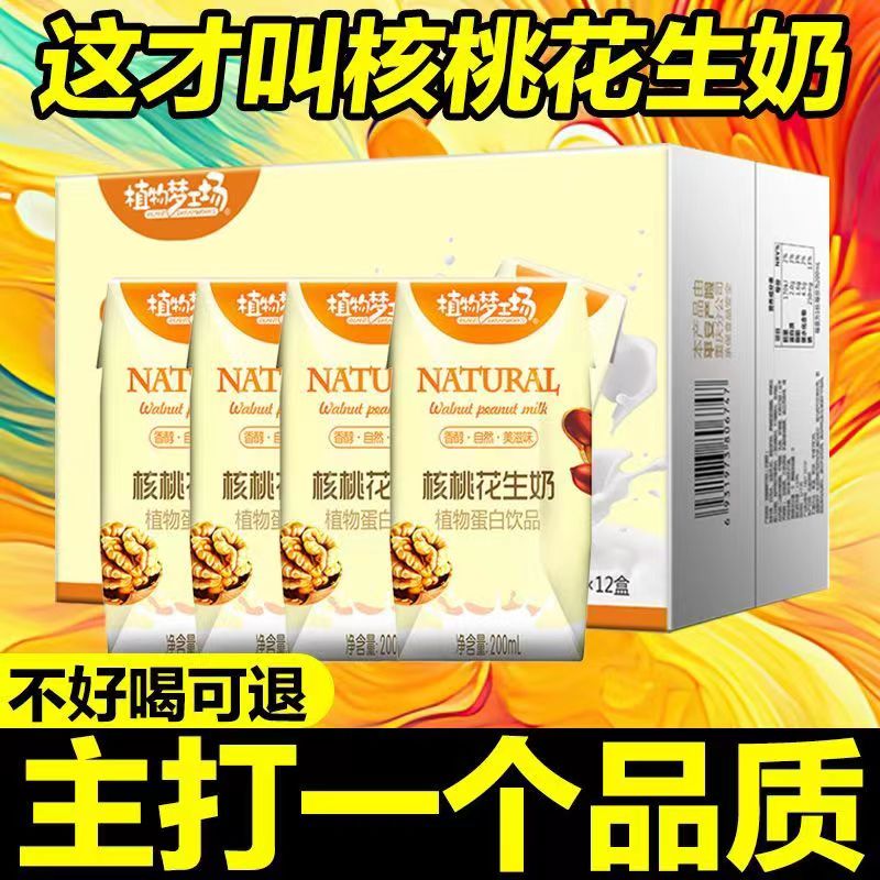 核桃花生奶加钙健康营养