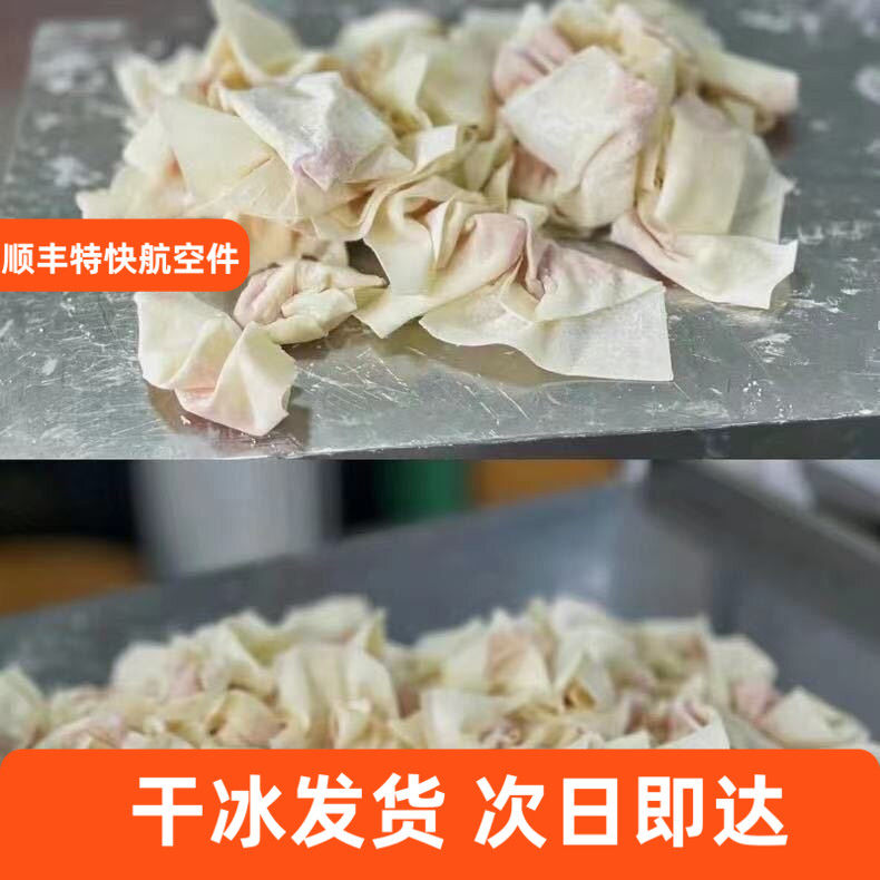 干冰发货 南京特色薄皮鲜肉柴火猪油小馄饨抄手手工现包现发