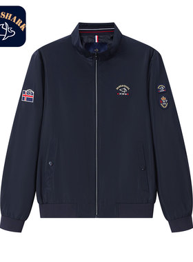 BRAVE&SHARK/勇士鲨鱼2025秋装新款男士夹克外套潮流轻奢时尚复古