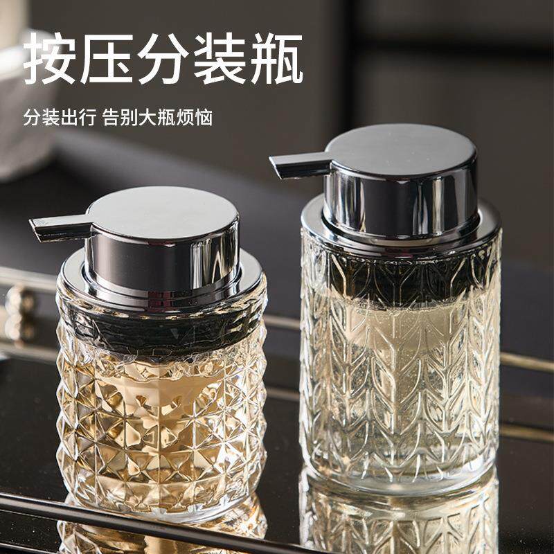洗面奶打泡器起泡器轻奢玻璃瓶子沐浴露分装瓶洗发水专用洁面慕斯图片