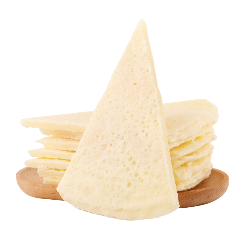 配料只有生牛乳半干奶皮