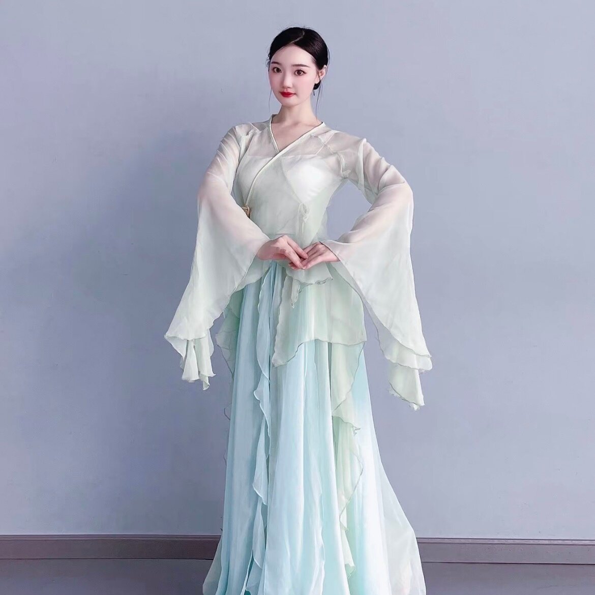 金晨款古典舞中国舞仙女演出服图片