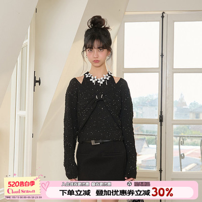 CLOUDSEASON花朵解构两件套上衣女2026新款叠穿两件套女设计感