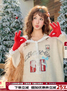 CLOUDSEASON毛衣外套女2025新款毛衣女秋冬高级感毛衣女小个子