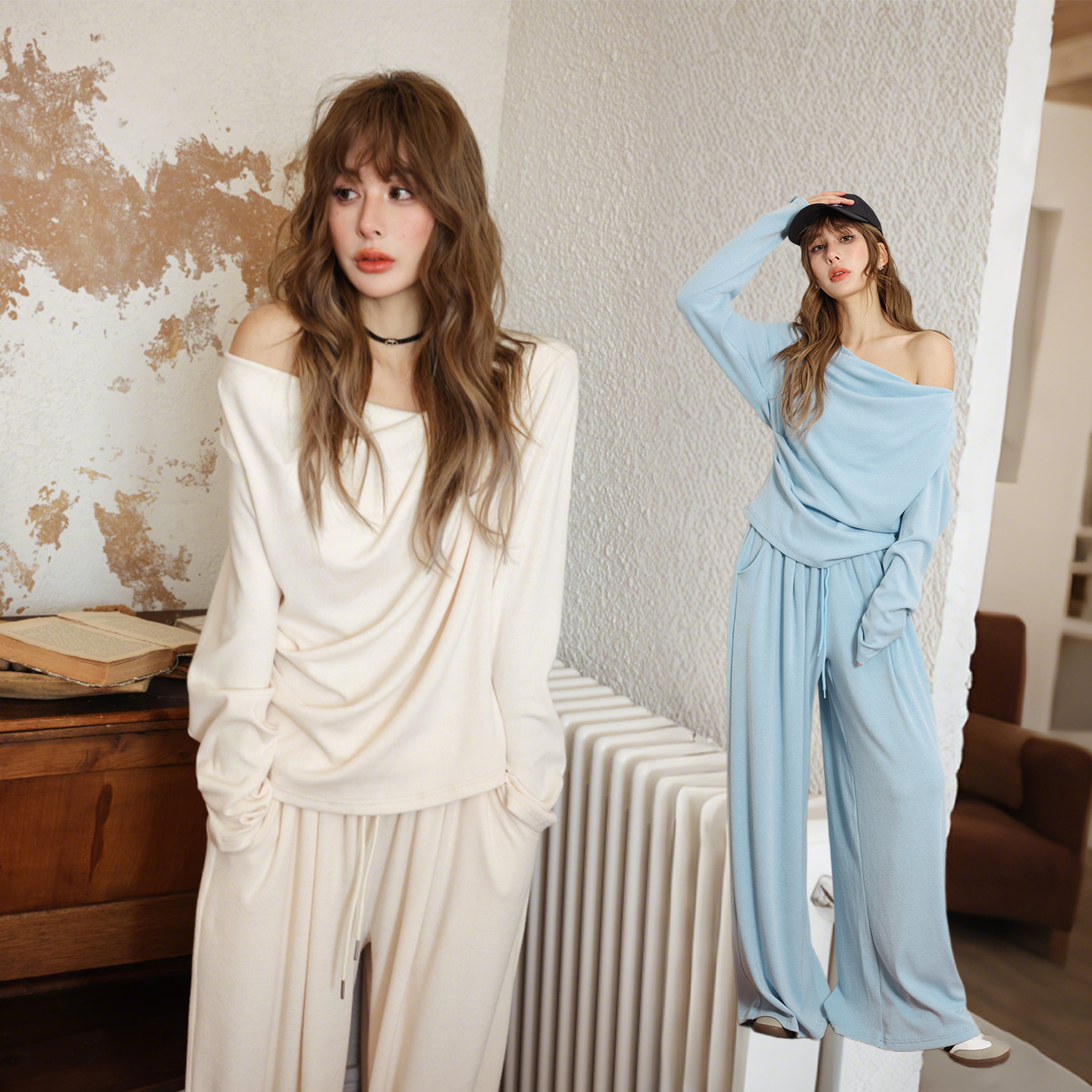 CLOUDSEASON慵懒风套装两件套