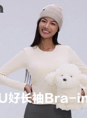 AIMERMOVE爱慕运动秋冬低强度Bra-in自带胸垫长袖T恤MOBR0025