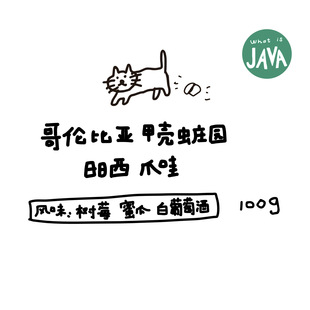 河汉咖啡哥伦比亚甲壳虫庄园日晒爪哇浅烘手冲咖啡豆新鲜进口现磨