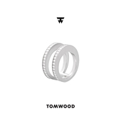 Clear Tom Wood挪威品牌VAULT White双圈戒指