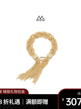 Aurelie Bidermann法国品牌Miki镀金手镯女 轻奢时尚设计感