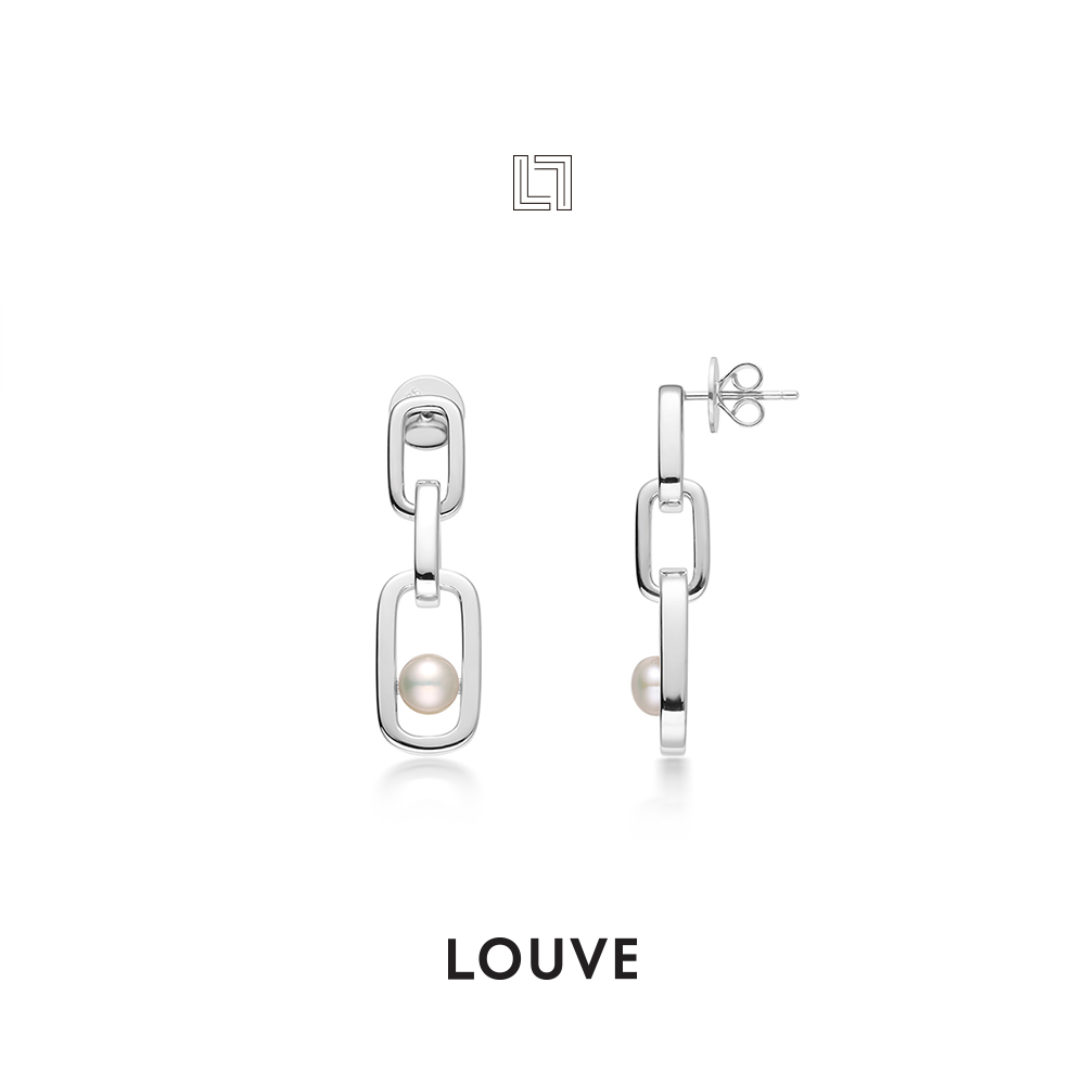 Louve珍珠耳环简约轻奢