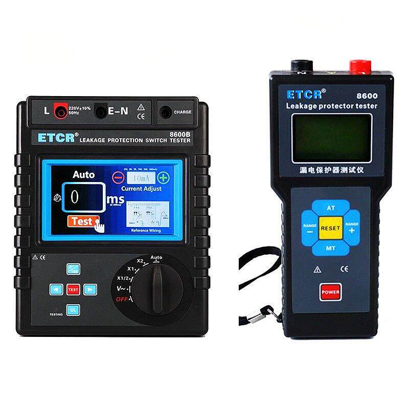 ETCR8600B锂电触摸屏漏电保护器测试检测仪铱电测控漏电流检测仪