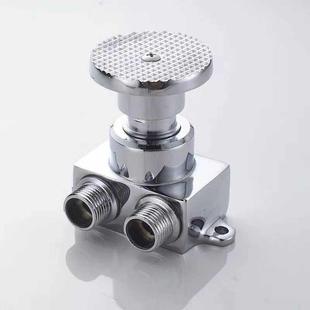 铜脚踏式 水龙头开关阀菜盆单冷龙头实验室医院食品厂脚踩水龙头