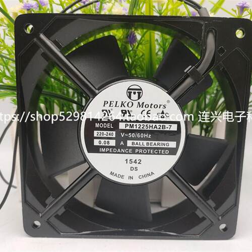 全新PELKO MOTORS PM1225HA2B-7 220V 0.08A 机柜变频器 轴流风机