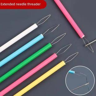 升级加长穿针神器老人缝纫机引线器超长认针器实用穿线工具辅助