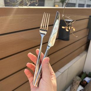 家用餐具304不锈钢高档切牛排刀叉 西餐刀叉套装 两件套清仓