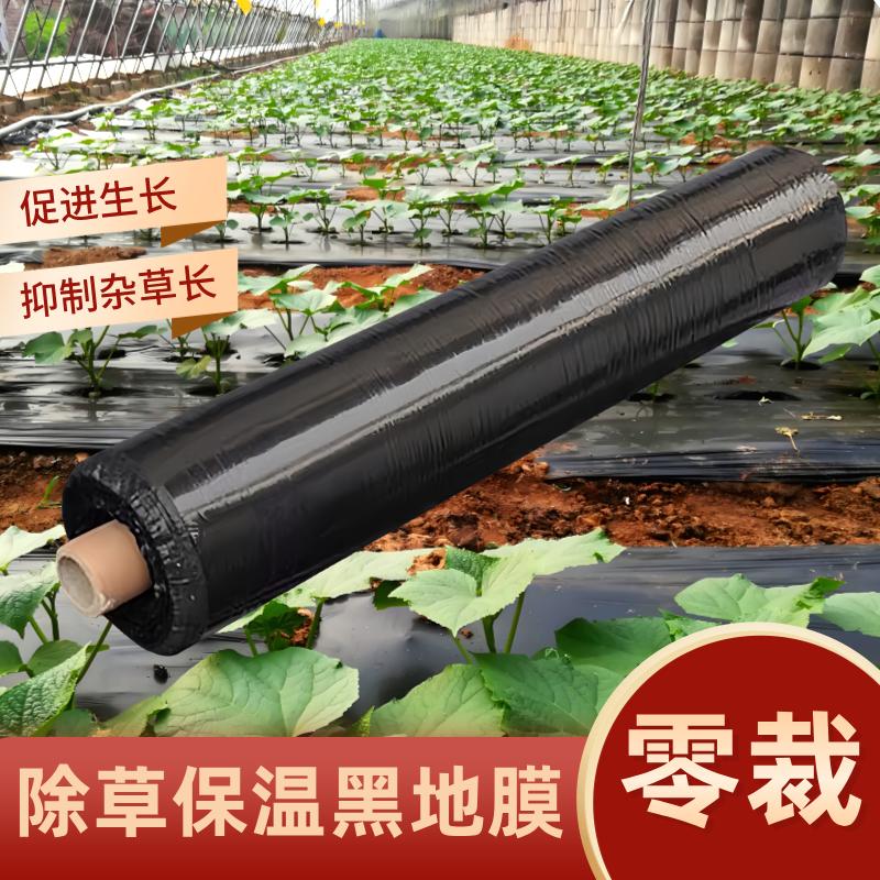 零裁加厚黑地膜农用家用抗老化菜园种菜保温保湿除草防草种植地膜