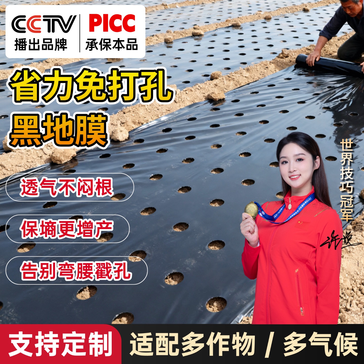 【热销百万卷】预打孔地膜