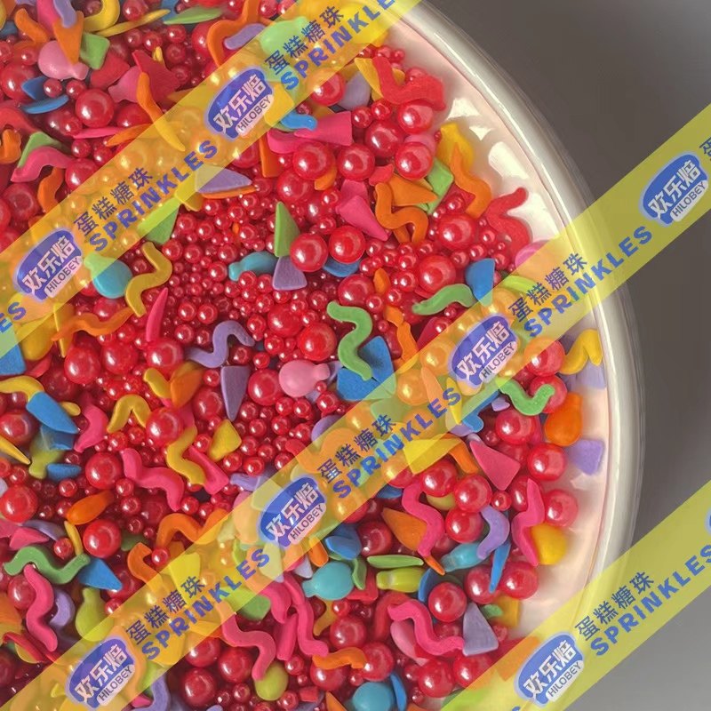新年款500g袋装糖珠混切片糖果烘焙装饰蛋糕可食用彩色节日珍珠糖,粮油调味/速食/干货/烘焙,其他烘焙半成品,淘宝优惠券,粉丝福利购,淘宝优惠卷