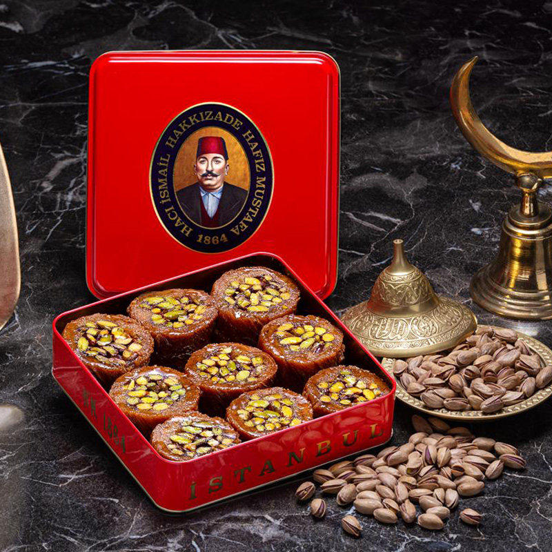 代购 Hafiz mustafa 1864土耳其甜点Kadayif果仁蜜饼高档零食礼盒