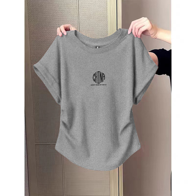 设计感辣妹显瘦短袖T恤女纯棉