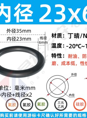 进口NBRo型圈内径18-560mm*6.0丁晴橡胶NBR耐油ORing防水圈NBR