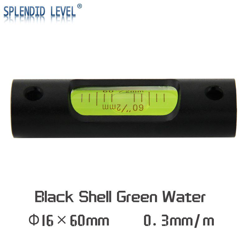 铝合金圆柱形条式水平仪高精度水平气泡圆头长条水准仪便携水准泡