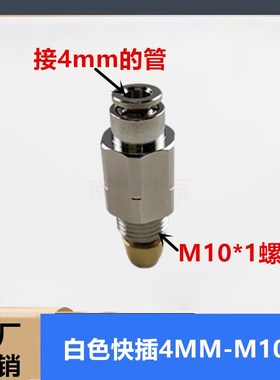LINCON分配器快速接头出油口接头SSV4SSV6SSV8分配器接头单向阀