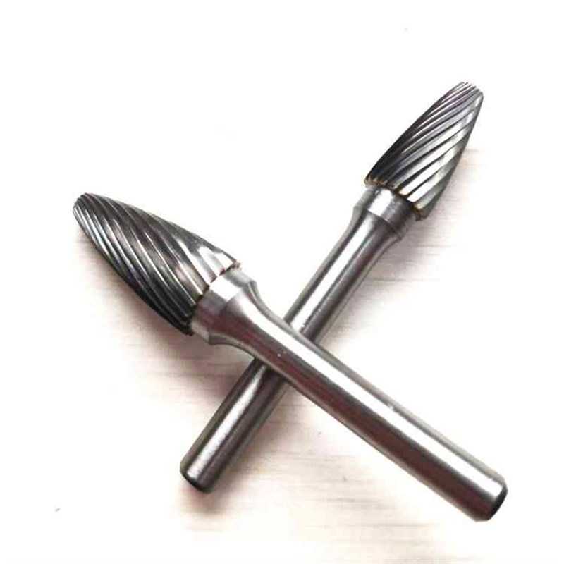F型硬质合金旋转锉刀钨钢磨头电动打磨F配件木头雕刻抛光6mm柄铣