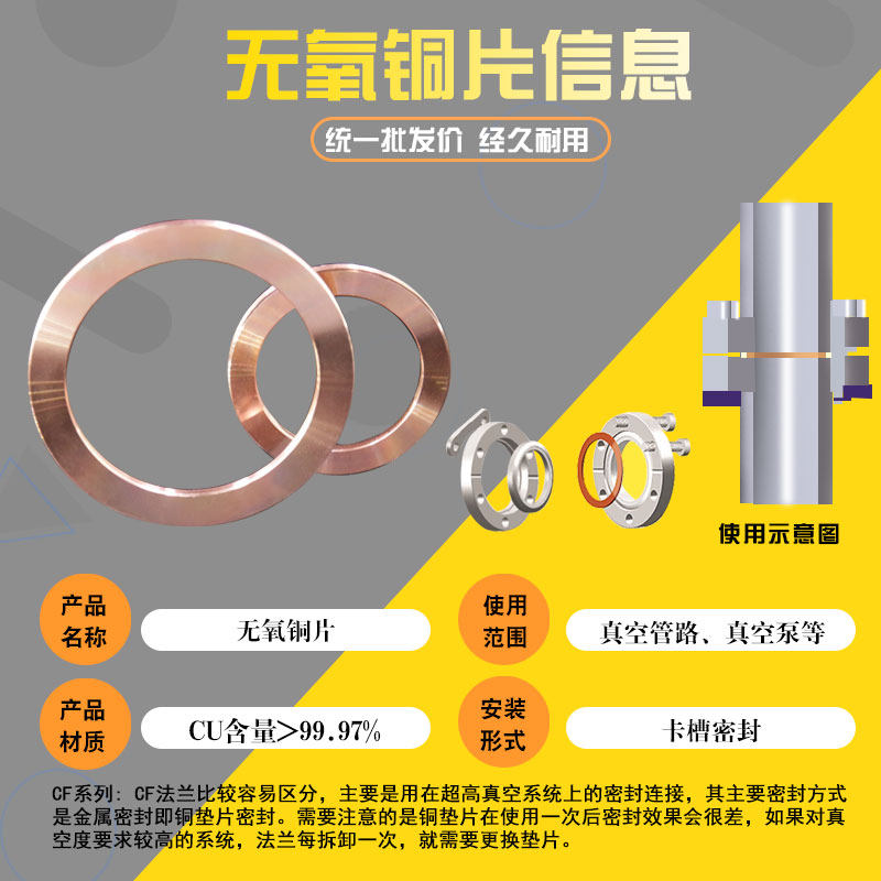 CF无氧铜垫片 超高真空纯铜垫 法兰管件密封圈25/35/63/80/100/15,纺织面料/辅料/配套,其他纺织机械,淘宝优惠券,粉丝福利购,淘宝优惠卷