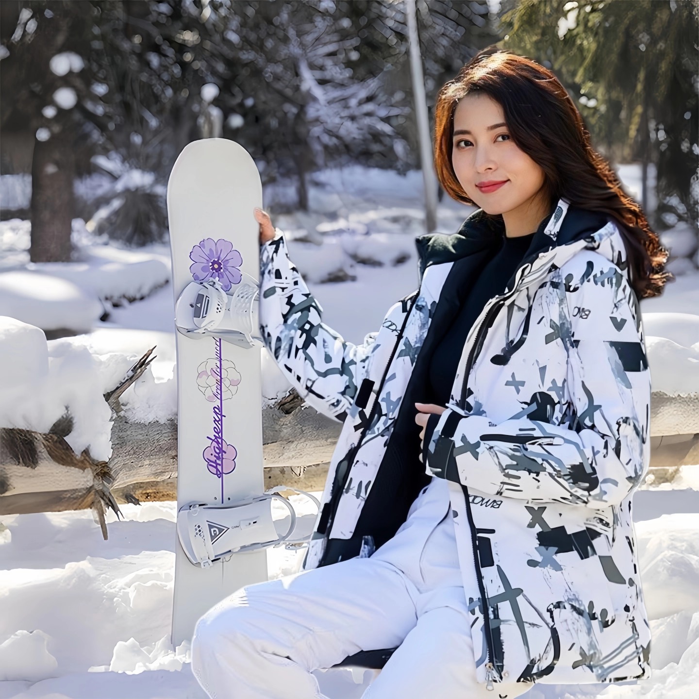 女生滑雪服上衣冬季运动保暖防风