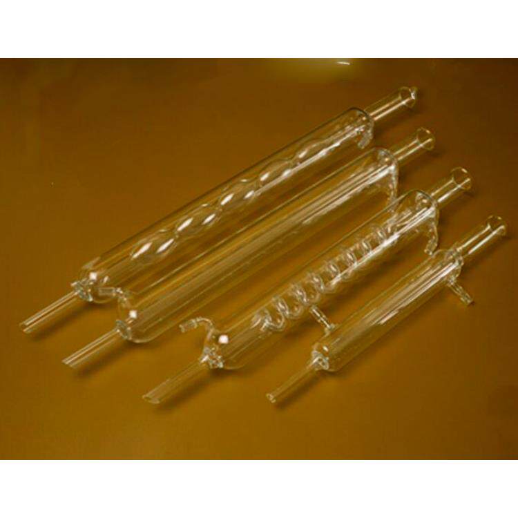 冷凝管直形球形蛇形200mm250mm物理化学实验器材教学仪器玻璃教具