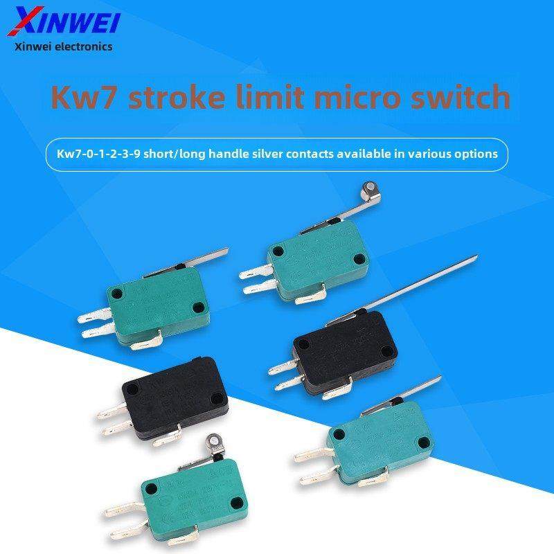 KW7-0-1-2-3-9行程限位微动开关触碰自覆位按键短/长柄带轮银触点,3C数码配件,USB多功能数码宝,淘宝优惠券,粉丝福利购,淘宝优惠卷
