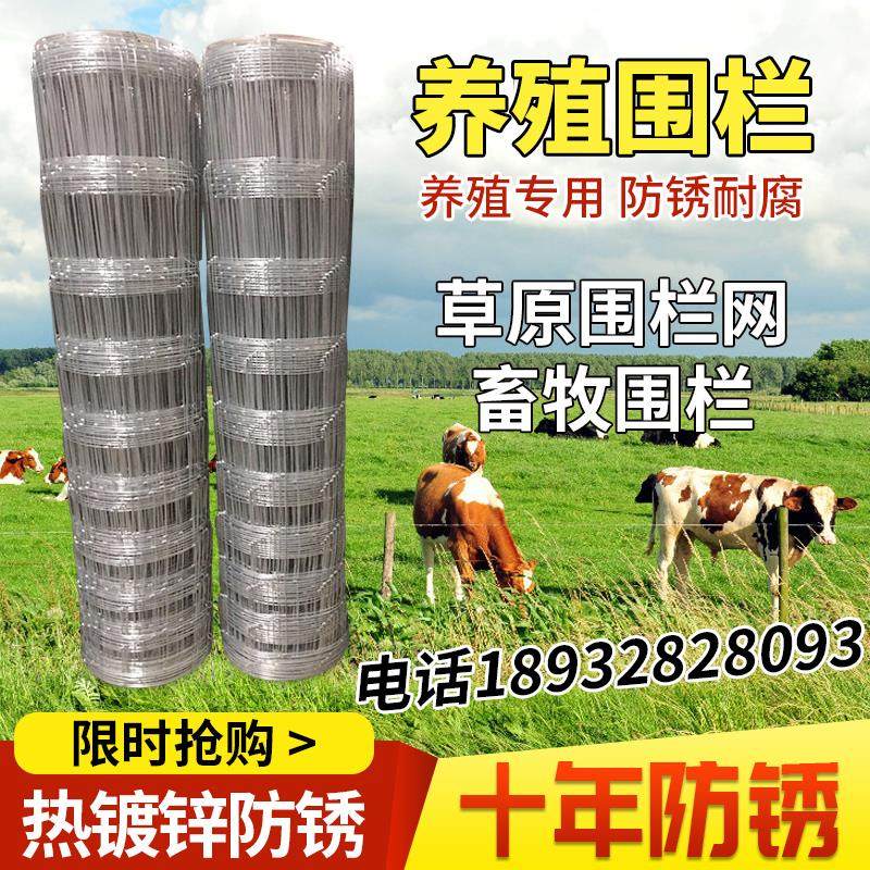 镀锌防锈铁丝网养殖网护栏网防护网牛栏网果园围栏养牛养羊家用网