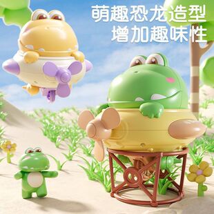 走钢丝小恐龙礼物萌趣恐龙造型电动玩具平衡小恐龙独轮车儿童玩具